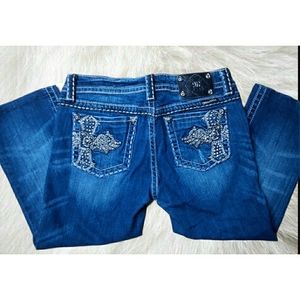 Miss Me Capri Embellished Jeans Size 29